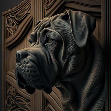 3D model Cane Corso dog (STL)